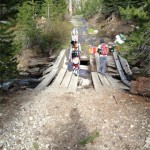 The bridge gives you an overall idea of the condition of the road.